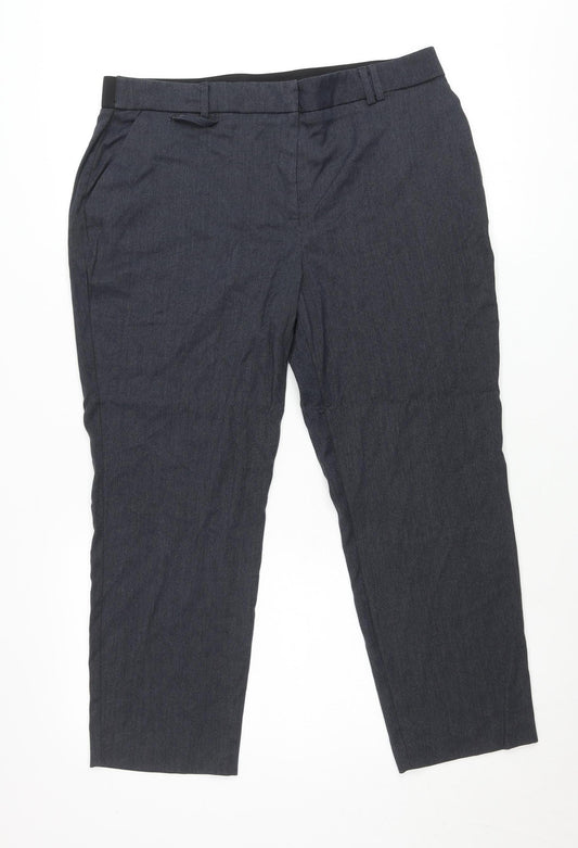 Bonmarché Women’s Grey Size 16 Tapered Leg Stretch Trousers