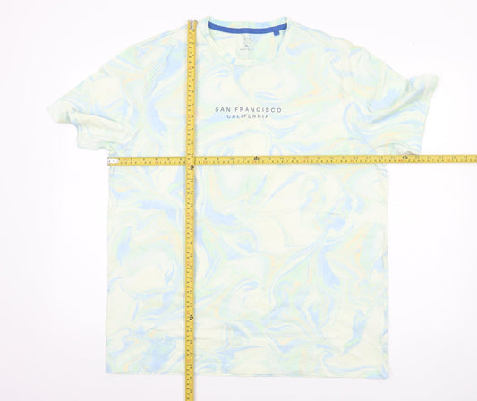 Next Men’s Multicoloured XL Crew Neck California Graphic T-Shirt