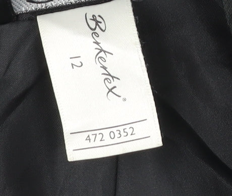 Berkertex Women Black Size 12 Pencil Skirt Lined Workwear Business