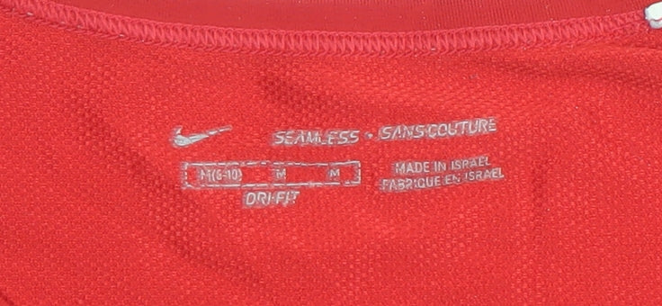 Nike Womens Red Seamless Dri-Fit Tank Top Size M Athletic Gym