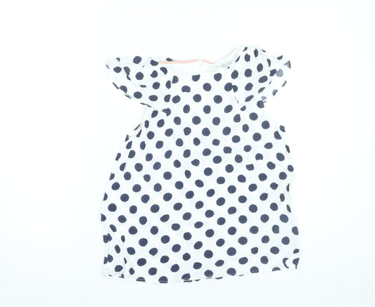 Womens UK Size 8 Boden White Tunic Blouse