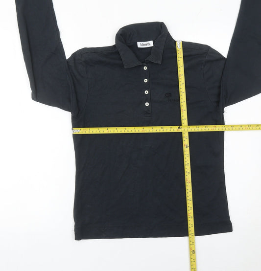 Ashworth Men’s Black Long Sleeve Golf Polo Shirt Size S