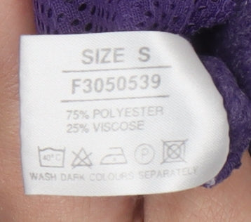 Joie de Vivre Women's Purple Fleece Jacket Size S Zip Casual