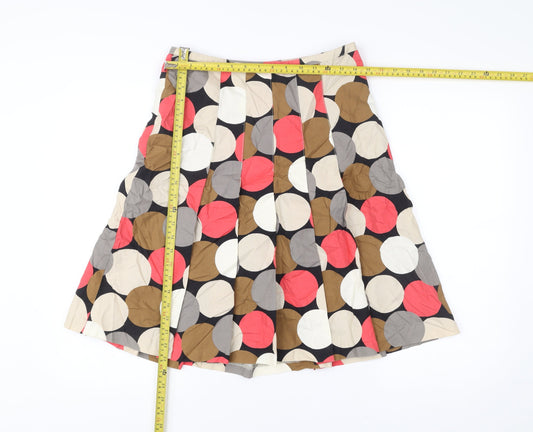 Laura Ashley Women’s Polka Dot Pleated Cotton Skirt UK 10
