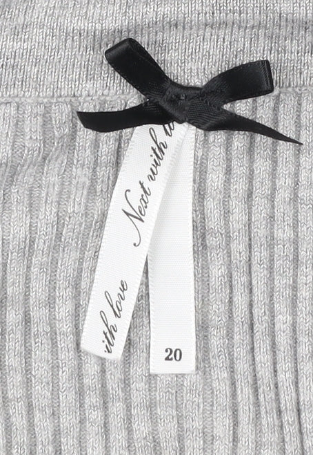 Next Womens Grey Size 20 Pullover Jumper Long Sleeve Knitwear
