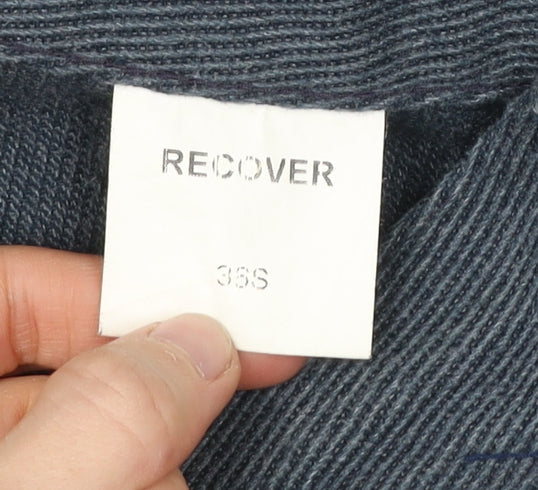 Recover Men’s Blue 36S Straight Leg Cotton Blend Casual Trousers