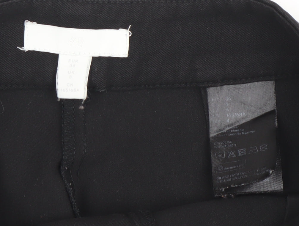 H&M Women’s Black Slim Fit Dress Pants Trousers Size 8 Workwear