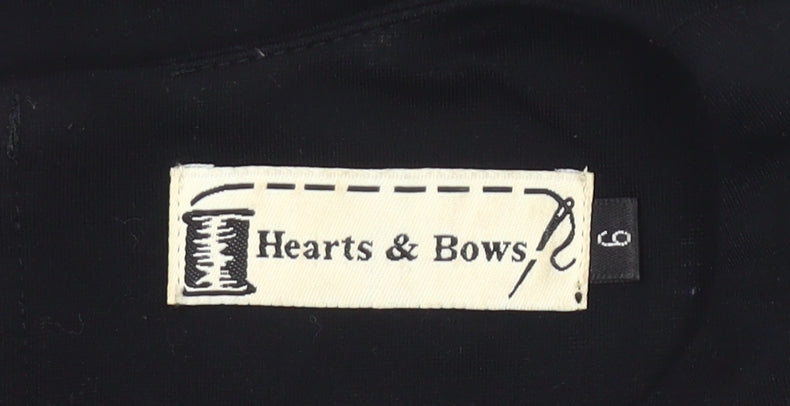 Hearts & Bows Womens Black Size 6 Bodycon Mini Cut Out Halter Dress