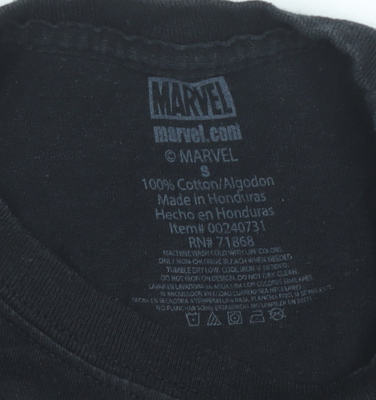Marvel Spider-Man Men's Black Long Sleeve Graphic T-Shirt Small