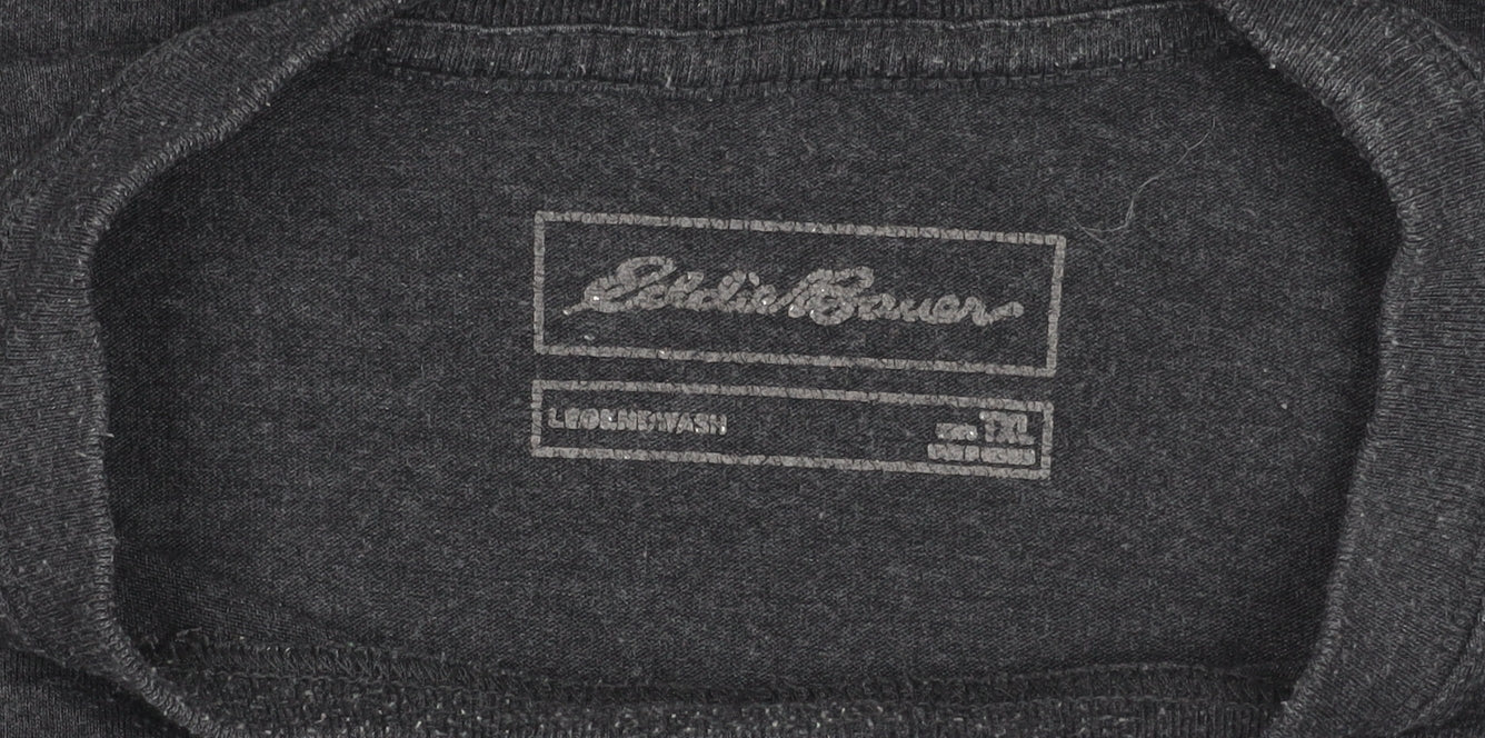 Mens UK Size XL Eddie Bauer Black T-Shirt