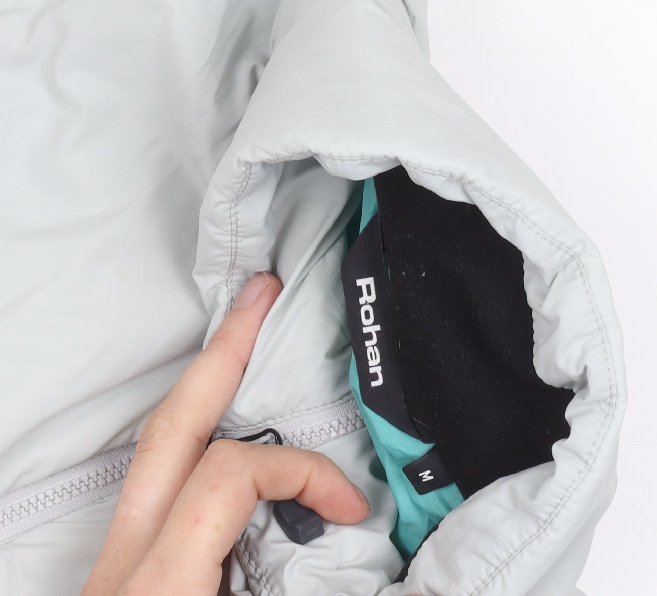 Rohan Womens Grey Waistcoat Bodywarmer M Lightweight Zip Padded Vest