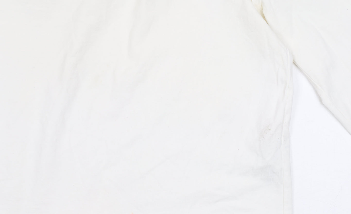 Zara Women’s Ivory Cotton Pullover Jumper Size M Long Sleeve