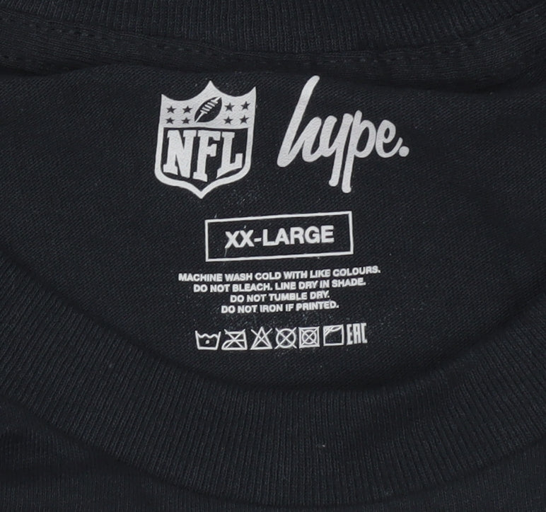 Mens UK Size 2XL Hype Black T-Shirt