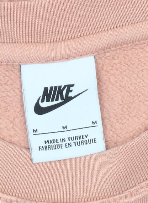 Mens UK Size M Nike Pink Pullover Sweatshirt