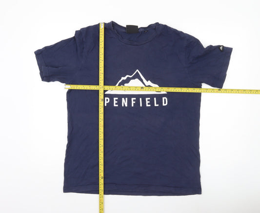 Penfield Men's Blue Graphic Logo T-Shirt Size M Regular Fit