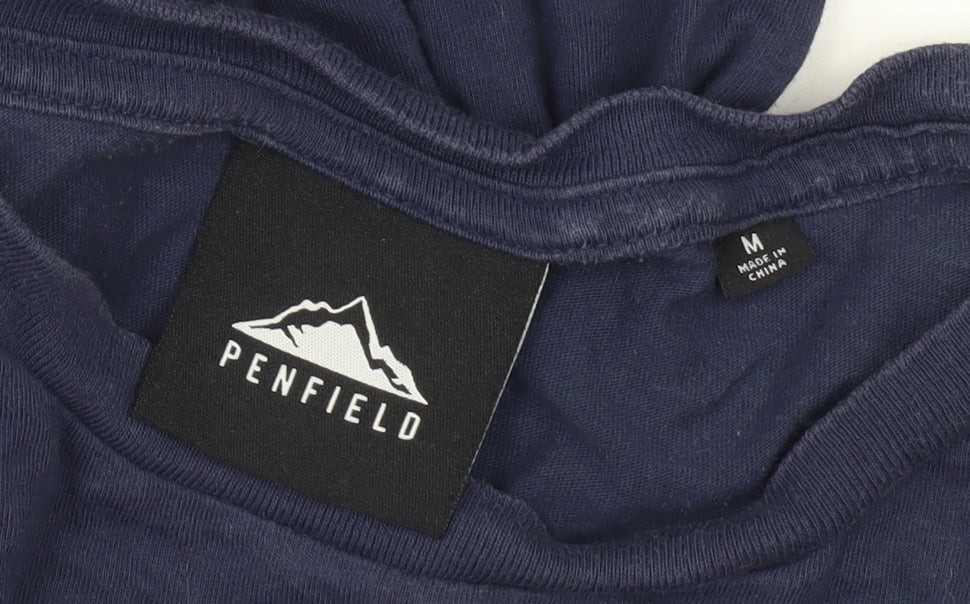 Penfield Men's Blue Graphic Logo T-Shirt Size M Regular Fit