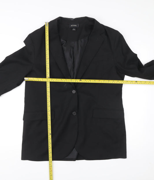 Unisex Adultss UK Size M Monki Regular Black Suit Jacket