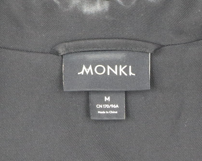 Unisex Adultss UK Size M Monki Regular Black Suit Jacket