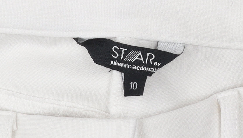 Star by Julien Macdonald Womens White Size 10 Slim Jegging Trousers
