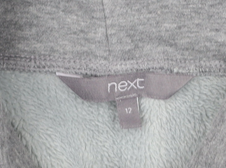 Next Women’s Grey Roll Neck Sweatshirt Size 12 Long Sleeve