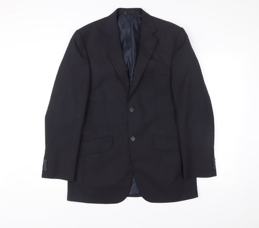George Men’s Navy Blue 36R Suit Jacket Single Breasted Formal