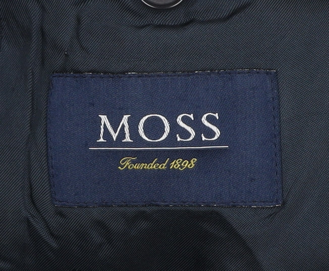 Mens UK Size 40 Moss Regular Blue Suit Jacket