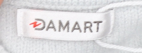 Damart Women’s Grey Pullover Jumper Size 18/20 Mock Neck Knit