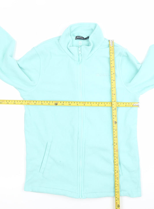 Mountain Warehouse Girls Blue Fleece Jacket 13 Years Full Zip Pockets