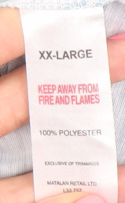 ACW85 Men’s Blue Ombre Sleeveless Tank Top XXL Polyester