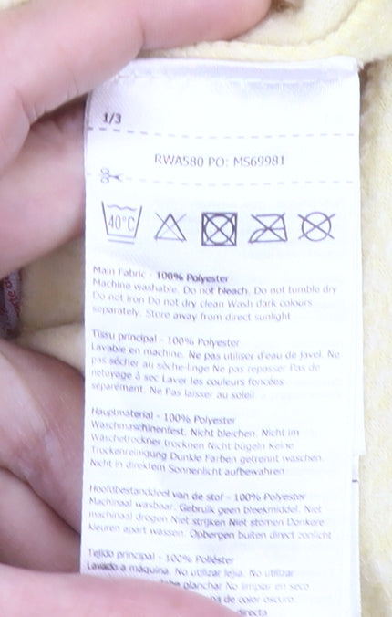 Regatta Womens Yellow Pullover Hoodie Size 14 Polyester Outdoor