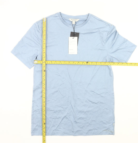 Marks and Spencer Men’s Blue Small Cotton Crew Neck T-Shirt