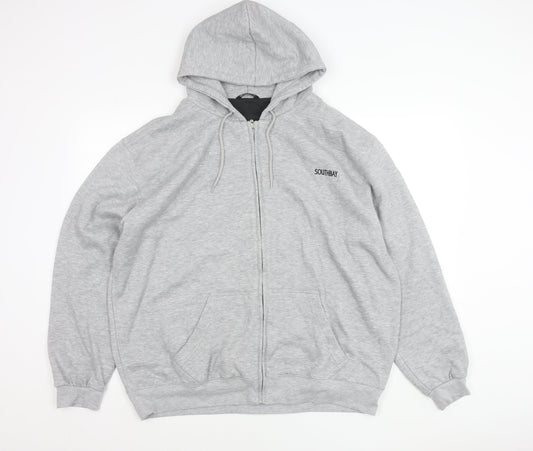 Southbay Unisex Adults Grey Full Zip Hoodie Jacket L