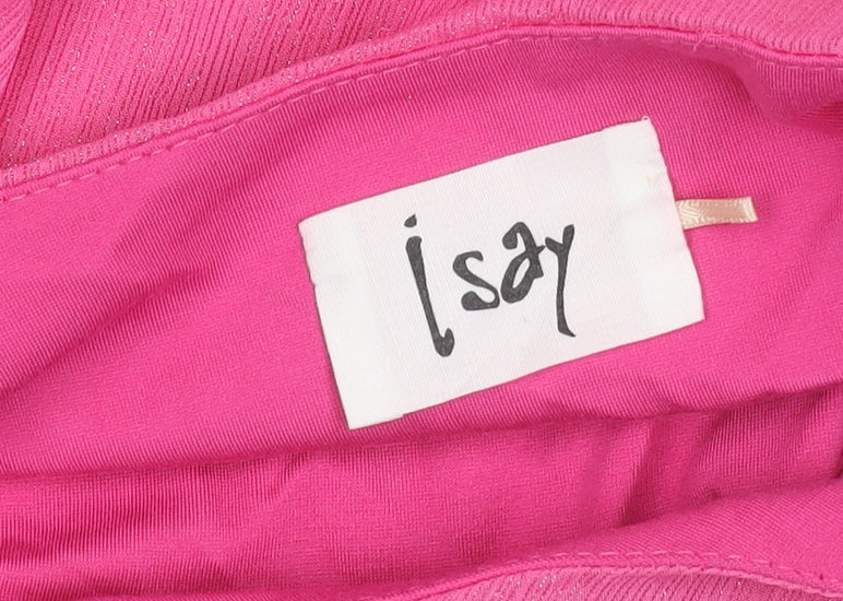 I Say Women’s Pink Asymmetric Sleeveless Dress Size S