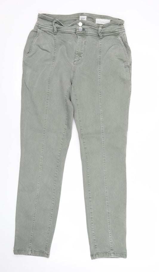 Gap Womens Green High Rise Skinny Jeans Size 4 Slim Fit