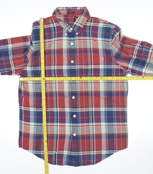 Abercrombie & Fitch Mens Multicoloured Plaid Button-Up Shirt L Long Sleeve