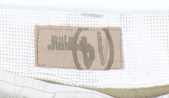 Billabong Mens Beige Cargo Shorts Size 34 Belted Cotton Summer