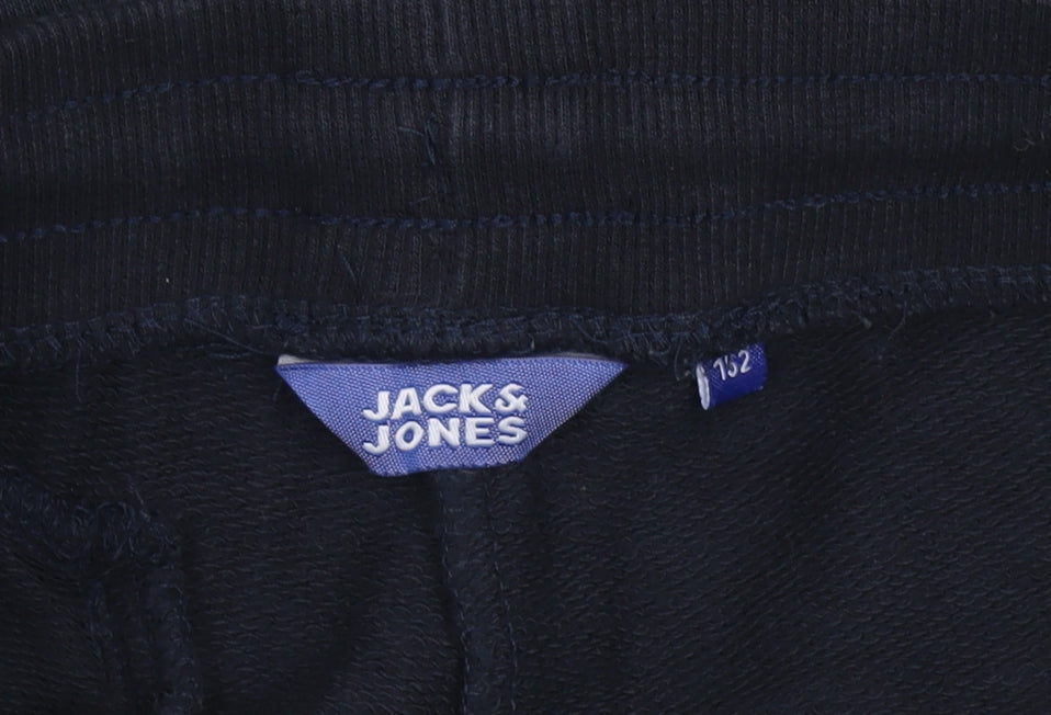 Unisex Kids UK Size 12 Years JACK & JONES Regular Fit Jogger Blue Trousers