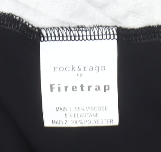 Firetrap Women’s Black Animal Print Sleeveless Tank Top Size S