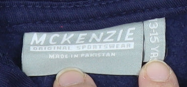 Boys UK Size 13-15 Years McKenzie Blue Full Zip Hoodie