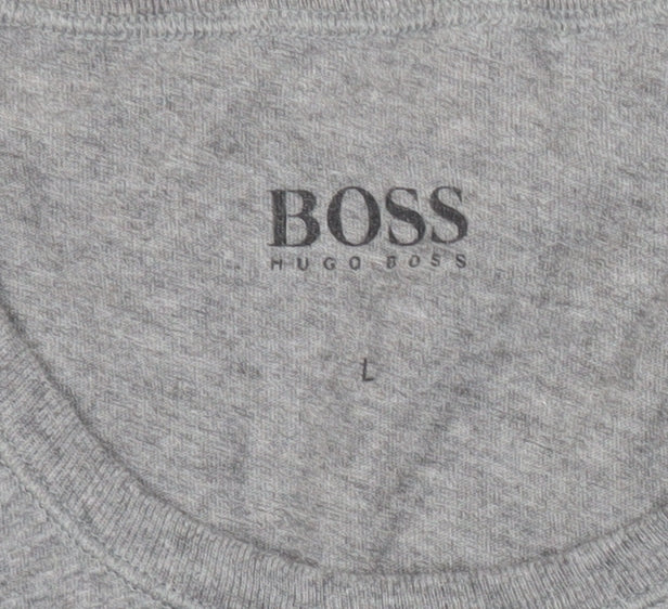 Mens UK Size L HUGO BOSS Grey T-Shirt