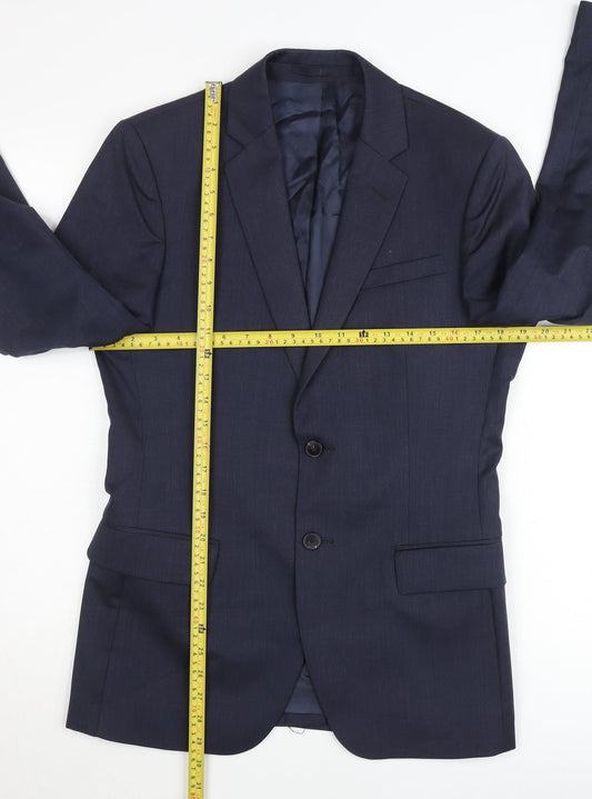 Mens UK Size 36 Reiss Regular Blue Suit Jacket