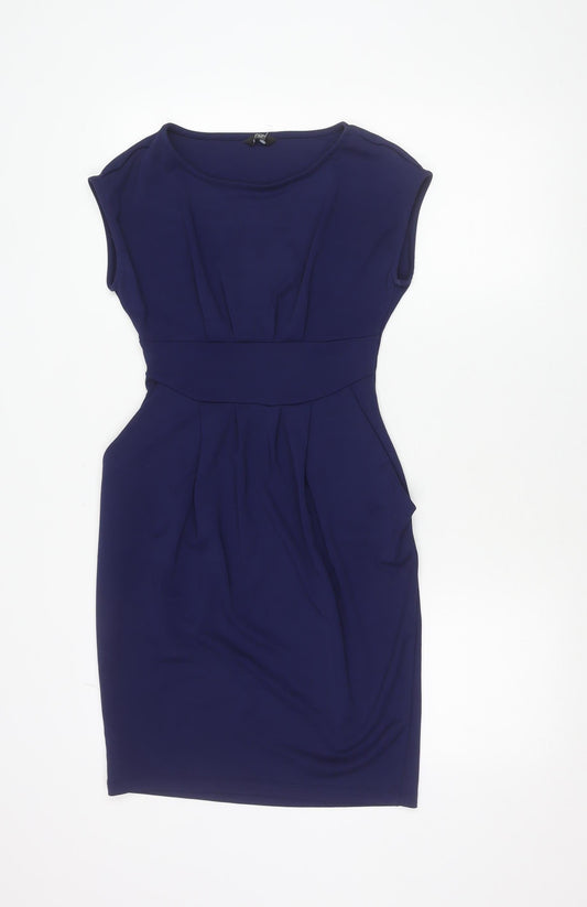 F&F Women’s Blue Size 10 Sheath Knee Length Dress