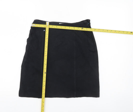 Boden Women Black Size 8 Pencil Skirt Cotton Blend Workwear