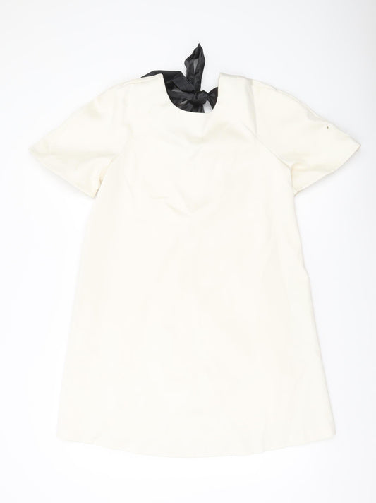 Marks and Spencer Women’s Ivory Size 8 Short Sleeve Shift Dress