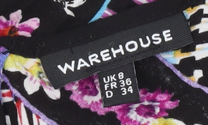 Warehouse Women’s Multicoloured Viscose Camisole Tank Top UK 8