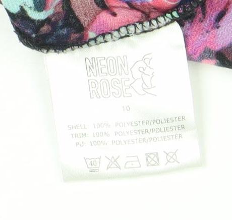 Neon Rose Womens Multicoloured Floral Shift Dress Size 10