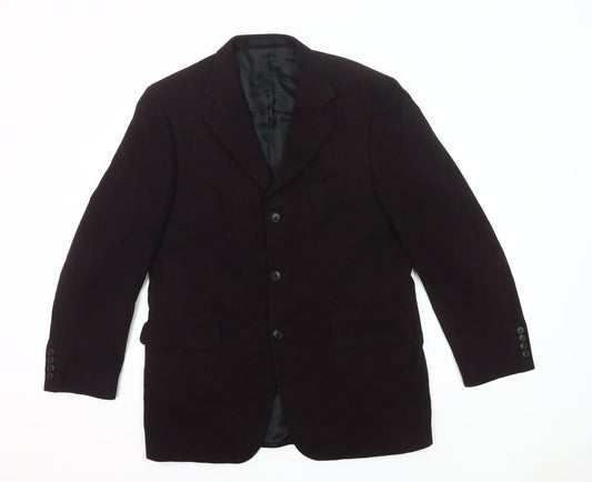 Marks and Spencer Men’s Plum Blazer Jacket 40 Chest Medium Wool Blend