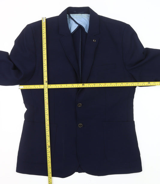 LC Waikiki Men’s Blue 2XL Blazer Jacket Smart Casual