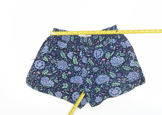 Jack Wills Womens Multicoloured Floral Cotton Shorts UK 8
