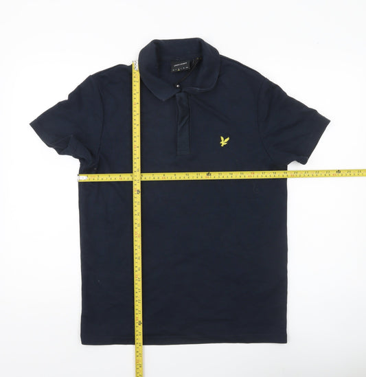 Lyle & Scott Men’s Blue Polo Shirt L Short Sleeve Regular Fit